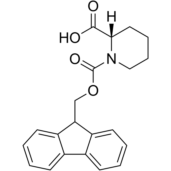 N-Fmoc-L-pipecolic acid structure