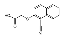 (1-cyano-[2]naphthylsulfanyl)-acetic acid结构式