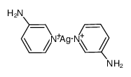 Ag(3-amino-pyridine)2(1+)结构式