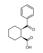 (1RS,2SR)-2-benzoylcyclohexanecarboxylic acid Structure