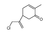 (5R)-5-(3-chloroprop-1-en-2-yl)-2-methylcyclohex-2-en-1-one结构式