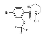 4-bromo-N-(4-hydroxybutyl)-2-(trifluoromethoxy)benzenesulfonamide Structure
