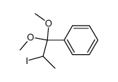 (2-iodo-1,1-dimethoxypropyl)benzene Structure