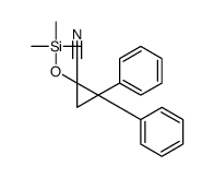 2,2-diphenyl-1-trimethylsilyloxycyclopropane-1-carbonitrile结构式