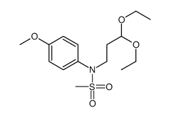 N-(3,3-diethoxypropyl)-N-(4-methoxyphenyl)methanesulfonamide结构式