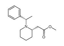 methyl 2-{(S)-1-[(S)-phenylethyl]piperidin-2-yl}acetate Structure