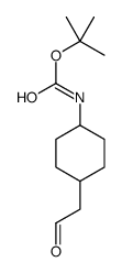 [4-(2-氧代乙基)环己基]-氨基甲酸-1,1-二甲基乙酯结构式