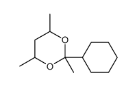 2-cyclohexyl-2,4,6-trimethyl-1,3-dioxane Structure