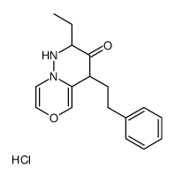 2-ethyl-4-(2-phenylethyl)-2,4-dihydro-1H-pyridazino[6,1-c][1,4]oxazin-3-one,hydrochloride Structure
