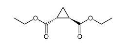 1,2-Cyclopropanedicarboxylic acid, 1,2-diethyl ester, (1R,2R)- Structure