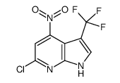 6-Chloro-4-nitro-3-(trifluoromethyl)-1H-pyrrolo[2,3-b]pyridine Structure