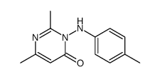 2,6-dimethyl-3-(4-methylanilino)pyrimidin-4-one结构式