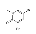 3,5-二溴-1,6-二甲基-1H-吡啶-2-酮结构式
