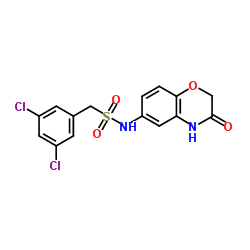 1-(3,5-Dichlorophenyl)-N-(3-oxo-3,4-dihydro-2H-1,4-benzoxazin-6-yl)methanesulfonamide结构式