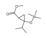 t-2-Isopropyl-c-2-(trimethylsiloxy)-r-1-cyclopropancarbonsaeure-methylester Structure