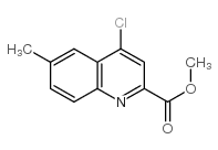 4-氯-6-甲基-2-喹啉羧酸甲酯结构式