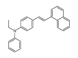 N-ethyl-4-(2-naphthalen-1-ylethenyl)-N-phenylaniline结构式
