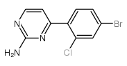 4-(2-氯-4-溴苯基)-2-氨基嘧啶结构式