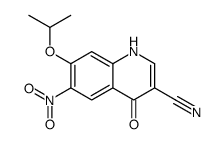 4-羟基-7-(1-甲基乙氧基)-6-硝基-3-喹啉甲腈结构式