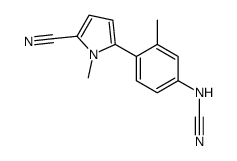 [4-(5-cyano-1-methylpyrrol-2-yl)-3-methylphenyl]cyanamide Structure
