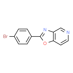 2-(4-溴苯基)噁唑并[4,5-C]吡啶结构式