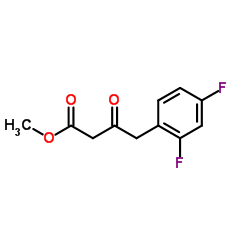 Methyl 4-(2,4-difluorophenyl)-3-oxobutanoate Structure