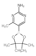 4-Methyl-5-(4,4,5,5-tetramethyl-1,3,2-dioxaborolan-2-yl)pyrimidin-2-amine structure