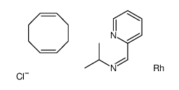 (1Z,5Z)-cycloocta-1,5-diene,N-propan-2-yl-1-pyridin-2-ylmethanimine,rhodium,chloride Structure