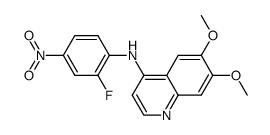N-(2-fluoro-4-nitrophenyl)-6,7-dimethoxyquinolin-4-amine Structure