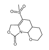 4-methanesulfonyl-3,5,5a,7,8,9a-hexahydro-6H-2,9-dioxa-9b-aza-cyclopenta[a]naphthalene-1-one Structure