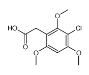 (3-chloro-2,4,6-trimethoxy-phenyl)-acetic acid Structure