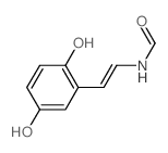 Formamide,N-[(1E)-2-(2,5-dihydroxyphenyl)ethenyl]-结构式
