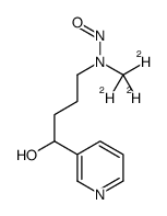 4-(甲基维生素-D3-硝基甘油)-1-(3-吡啶基)-1-丁醇结构式