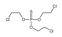 Thiophosphoric acid O,O,O-tris(2-chloroethyl) ester结构式