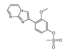 (4-imidazo[1,2-a]pyrimidin-2-yl-3-methoxyphenyl) methanesulfonate结构式