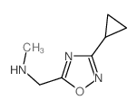 N-[(3-环丙基-1,2,4-噁二唑-5-基)甲基]-n-甲基胺结构式