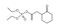 diethyl 1-[(2-oxocyclohexyl)methyl]ethenyl phosphate Structure