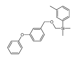 dimethyl-(3-methylphenyl)-[(3-phenoxyphenyl)methoxymethyl]silane结构式