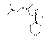 4-dimethylamino-2-methylbut-2Z-ene-1-sulfonic acid morpholide Structure