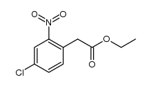 2-(2-硝基-4-氯苯基)乙酸乙酯结构式