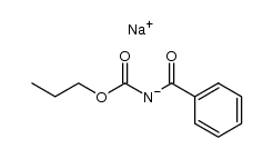 sodium benzoyl(propoxycarbonyl)amide结构式