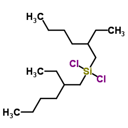 二氯双(2-乙基己基)硅烷结构式