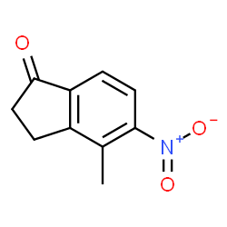 4-methyl-5-nitroindan-1-one Structure