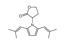 (S)-3-[2,5-Bis-(2-methyl-propenyl)-pyrrol-1-yl]-dihydro-furan-2-one结构式