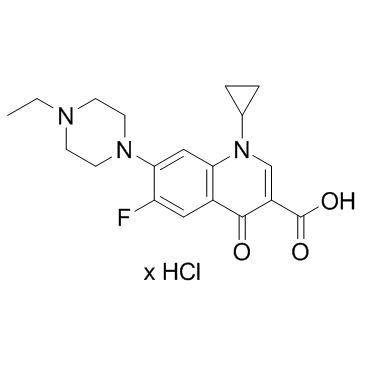 Enrofloxacin hydrochloride Structure