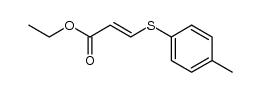 (E)-ethyl 3-(p-toylthio)acrylate结构式