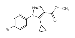 1-(5-溴吡啶-2-基)-5-环丙基吡唑-4-羧酸甲酯图片