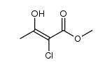 (E)-methyl 2-chloro-3-hydroxybut-2-enoate Structure