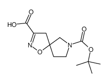 1-氧杂-2,7-二氮杂-螺[4.4]壬-2-烯-3,7-二甲酸7-叔丁基酯结构式