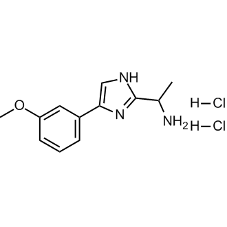 1-[4-(3-甲氧基苯基)-1h-咪唑-2-基]乙-1-胺二盐酸盐结构式